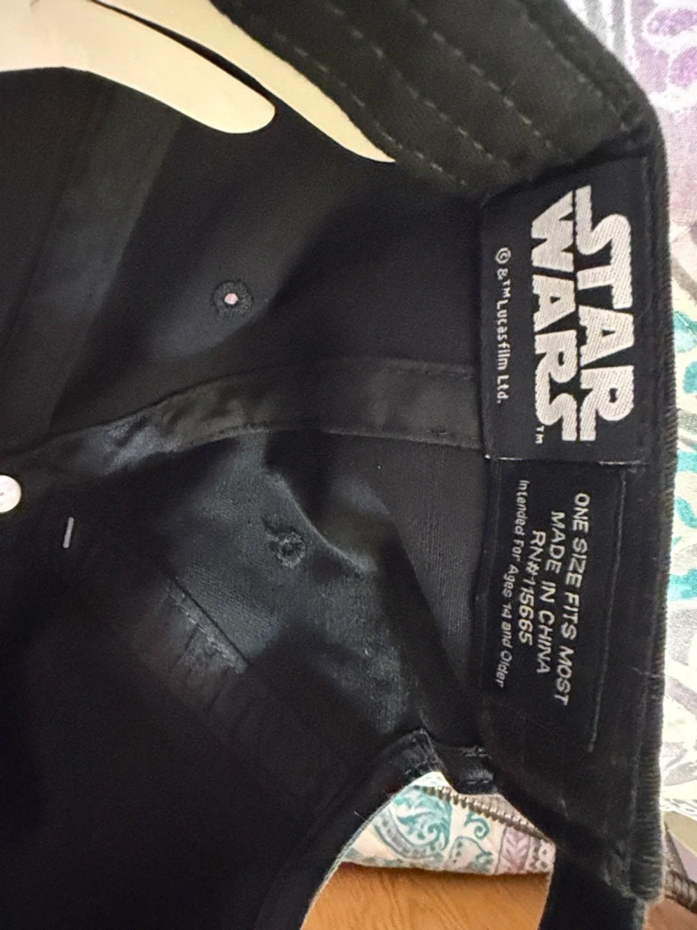 Disney StarWars Bioworld Black Dad Hat Embroidered Green Grogu Adjustable NWT